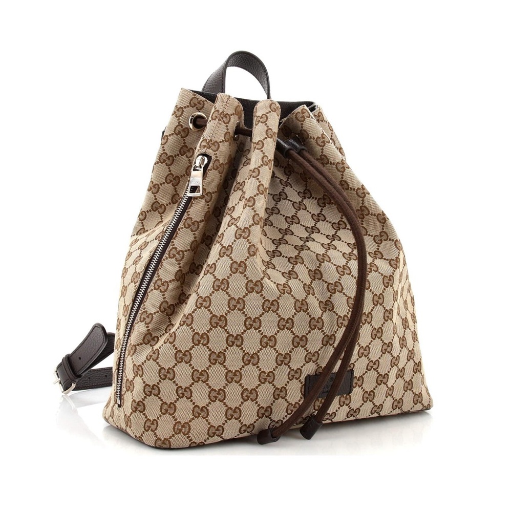 Brand New Authentic Gucci Monogram Draw String backpack